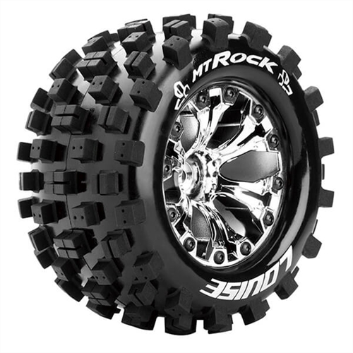 LOUISE RC MT-ROCK 1/10 SOFT 0 OFFSET/CHROME EP STAMPEDE 2WD